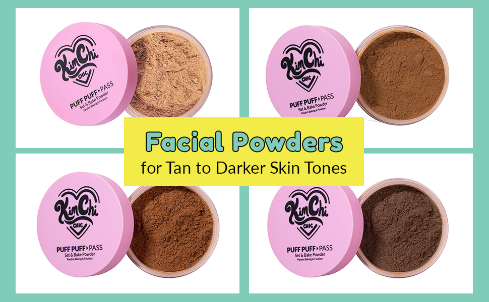 KimChi Chi, face powder, bake and set, liquid highlighter, facial powder, fake freckles