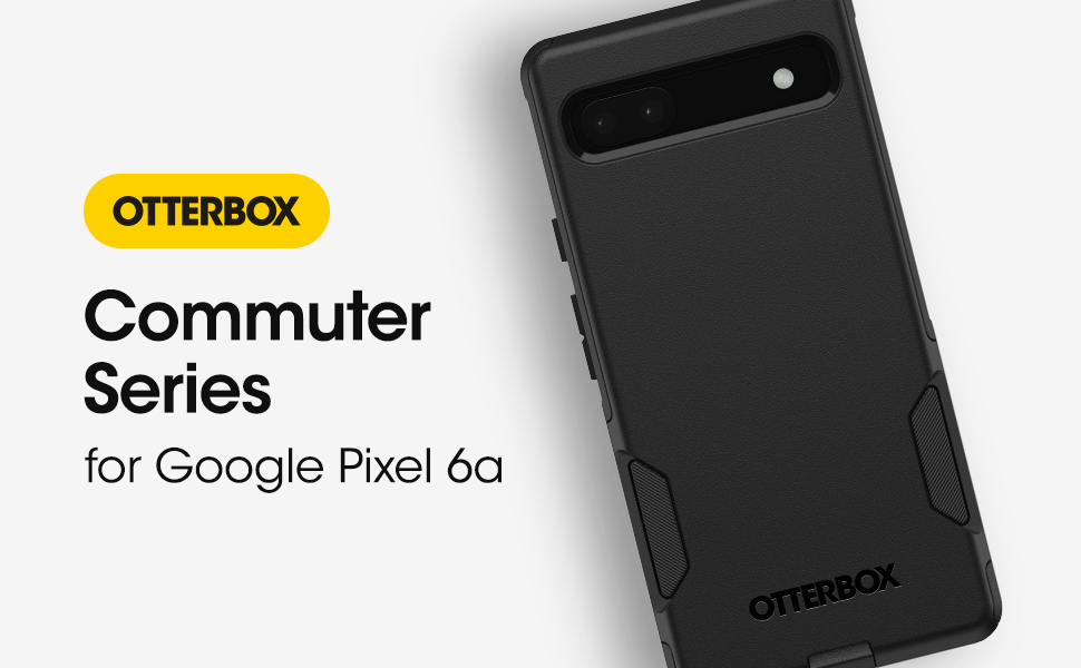 OtterBox Google Pixel 6A Commuter Series Case BLACK , slim & tough