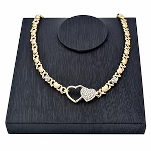 Double heart jewelry set