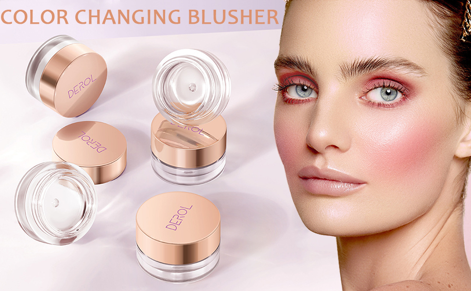 Moisturizing Blush Rouge Color Changing Blusher for Cheeks and Lips Balm 
