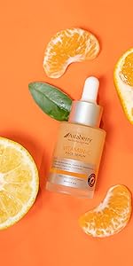 Vitamin C facial serum with vitamin e and hyaluronic acid and other natural ingredients