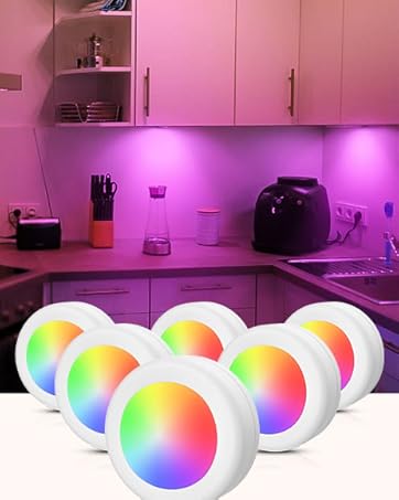 RGB LED Puck Lights