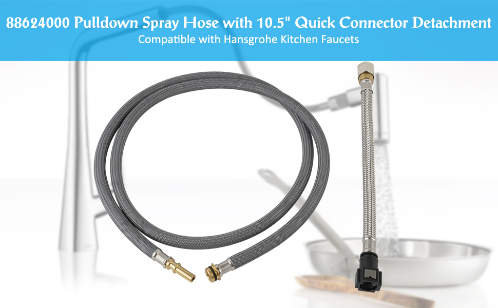 88624000 Pull Down Hose with Quik Connector Detachment, Pull Down