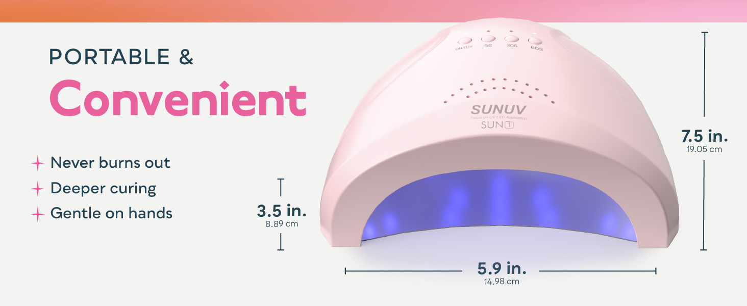 SUNONE UV nail lamp pink