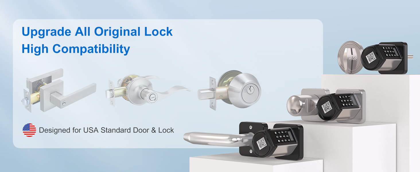 keypad door knob for bedroom,interior doorknob smart locks