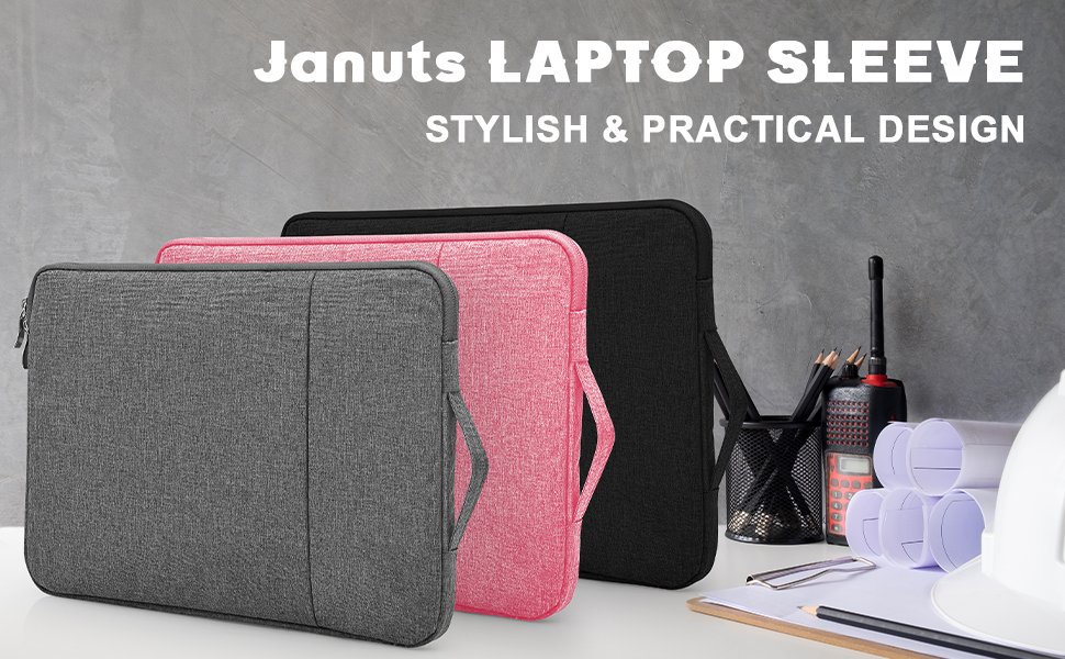 Januts 14 Inch Laptop Sleeve Waterproof Shock Resistant Laptop Case Handle Lightweight Computer