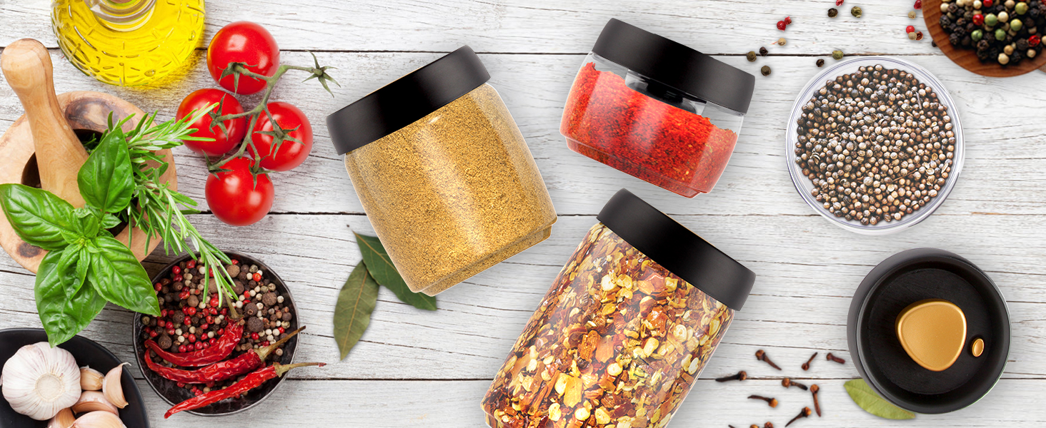 Coffee Storage Container Vacuum Seal for Jars, 27 Oz Food