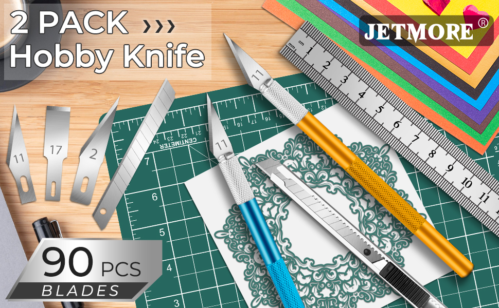 Jetmore 94 Pack Exacto Knife Craft Knife Kit, 2 Precision