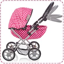 Molly Dolly My First Dolls pram features an adjustable handle