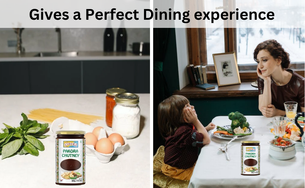 Ashoka Chutney Pakora for snacks like pakoras, samosas, fries for all Dining