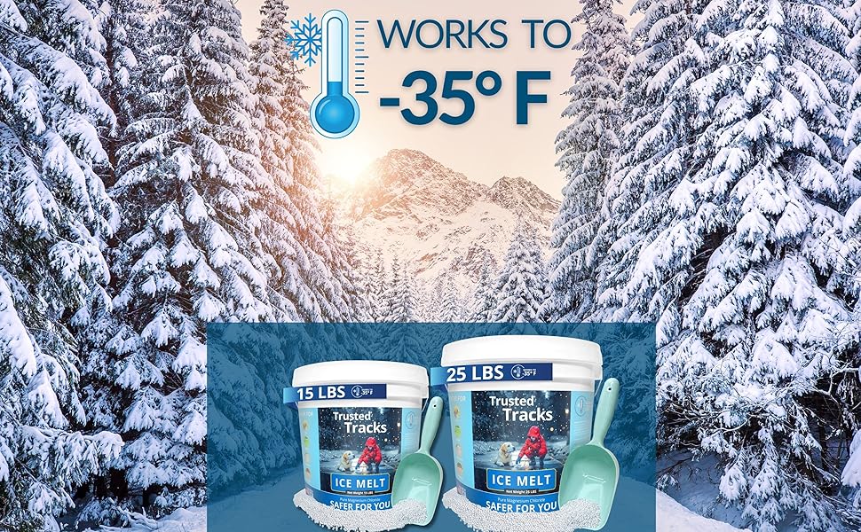 effective to cold ice temperatures deicer safe
