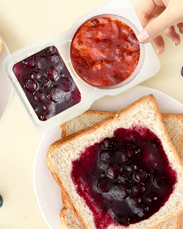 2 compartment snack containers