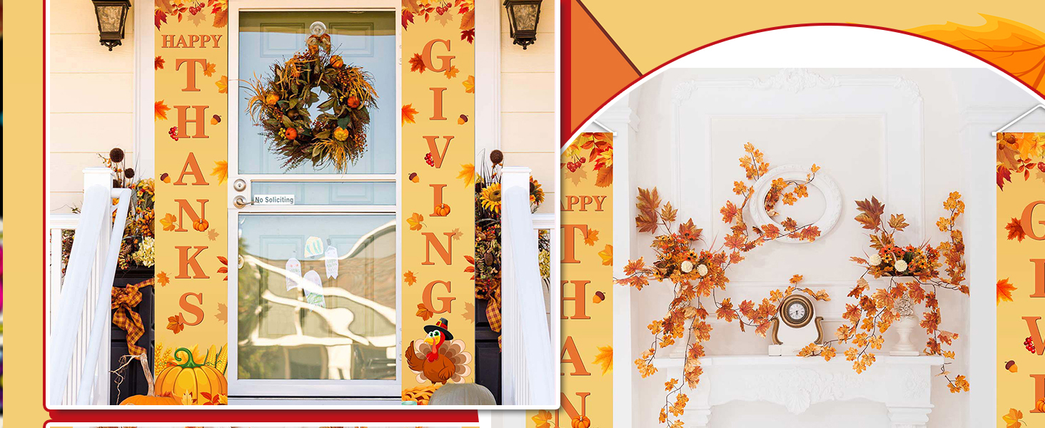Thanksgiving Banner, Door Mount