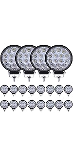 42W round led work light