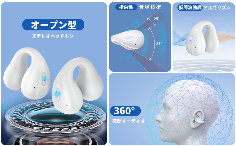 Amazon.co.jp: 【2025最新 イヤホン翻訳機】イヤーカフ イヤホン