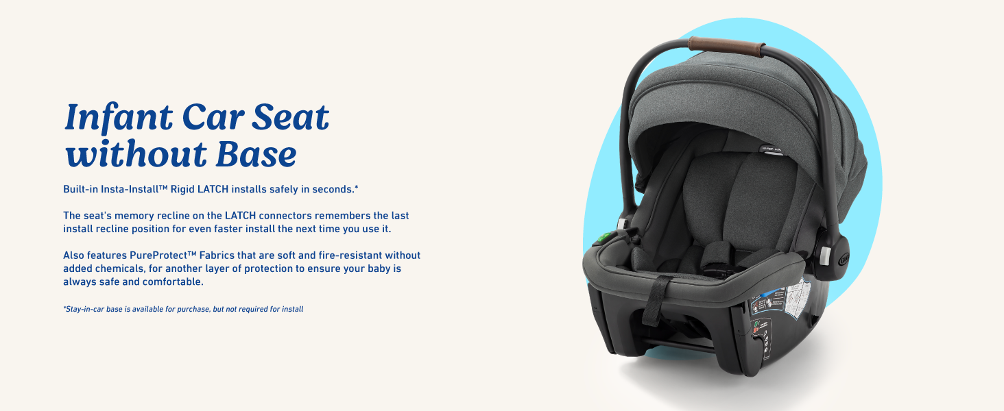 Graco GoMax asiento de coche infantil seguro fácil instalación protección cómodo ligero orientado hacia atrás