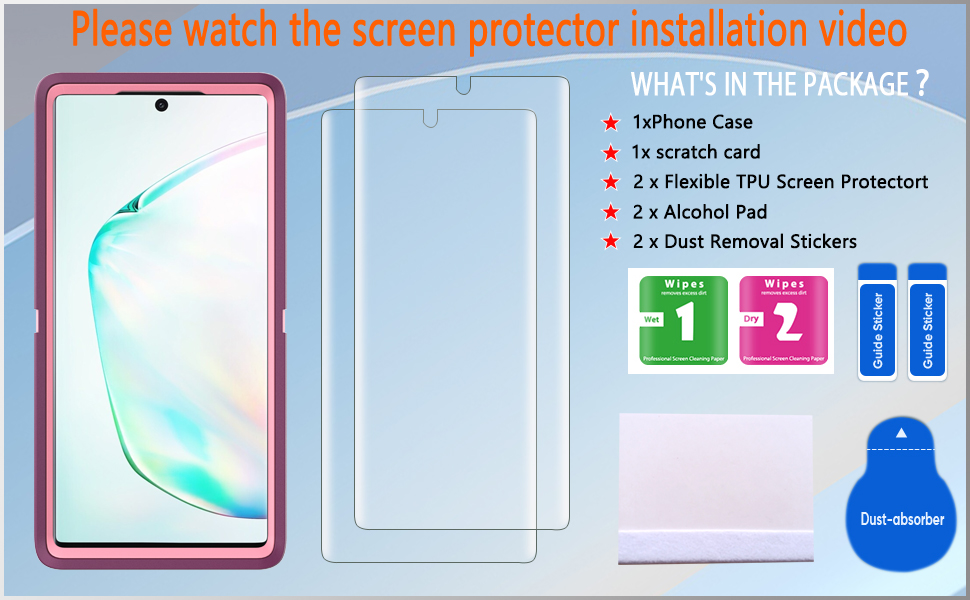 HONGAMY for Samsung Galaxy Note 10 Plus Case, Note 10 Plus