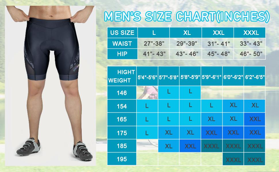 46 inch waist cycling shorts Outlet