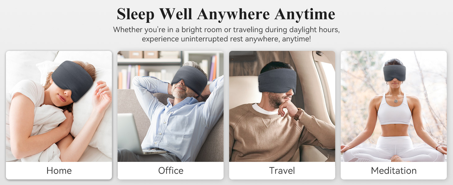 Mavogel Sleep Eye Mask Skin Friendly Modal Material & Light Blocking