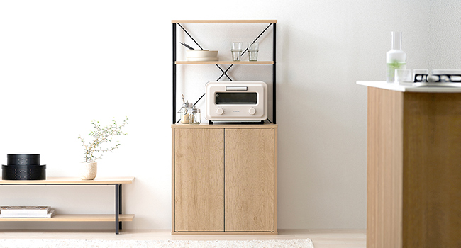 i♡【極美品】 yamada ヤマダオリジナル ハイ キャビネット ナチュラル i♡【極美品】 yamada ヤマダオリジナル ハイ キャビネット