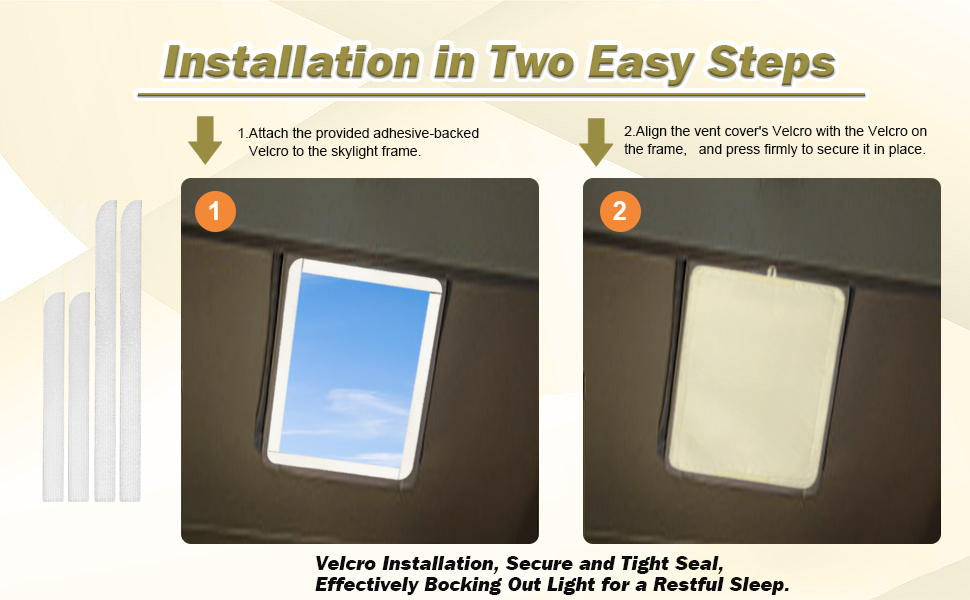Safoner Waterproof RV Vent Insulator and Camper Shower Skylight Cover