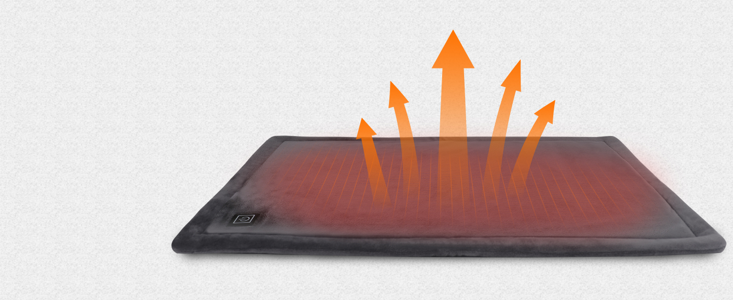 Comfheat USB Heating Pad for Car, 5V 16"x 12" Portable Heated Travel Blanket Pads