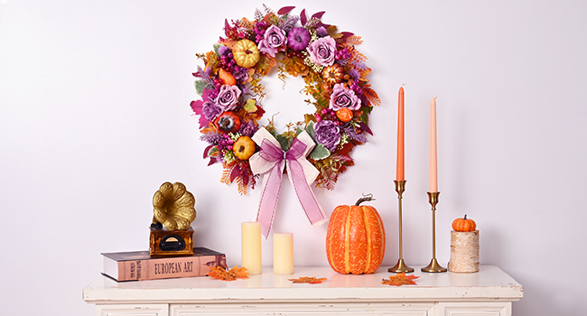 fall door wreath
