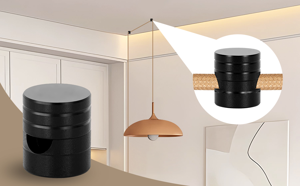 Woderdeng Aluminum Ceiling Hooks for Hanging Lights 3 Pack Swag Hook for Ceiling