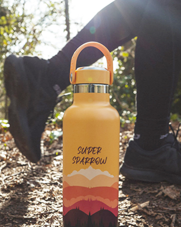 Super Sparrow Gourde Isotherme - 18/10 Ultra Léger Bouteille Isotherme - 350ml, 500ml, 750ml - Gourde INOX Bouche Standard - Gourde Enfant sans BPA, pour Sport, Voyages, L'école, Bureau, Maison 1