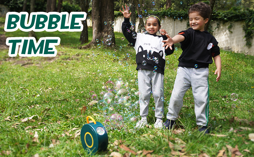 Bubble Machine Rechargeable Bubbles Blower for Kids