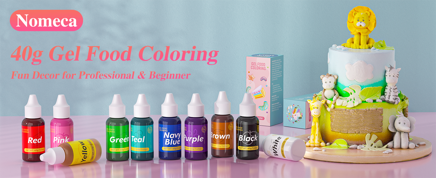 Gel Food Coloring for Cake Decorating 40g Concentrated