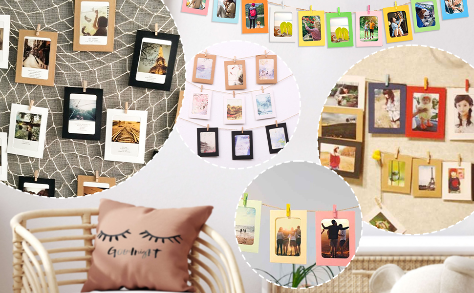 Anwyll Paper Picture Frames 4x6,30 Pcs Kraft Paper Photo