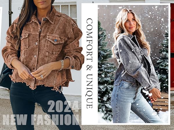 【COSYHARU】24SS★ [MADE] Lauren Crop Corduroy Jacket COSYHARU】24SS☆ [MADE] Lauren Crop Corduroy Jacket