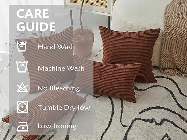 Amazon.com: Home Brilliant 12x20 Pillow Cover Lumbar Set of