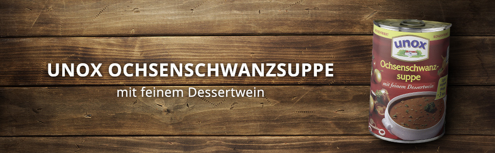 Unox Ochsenschwanzsuppe konzentriert, 6er-Pack (6 x 400 ml) : Amazon.de ...