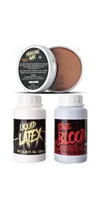 8.45 oz Latex + 8.45 oz Blood + 1.5 oz Wax