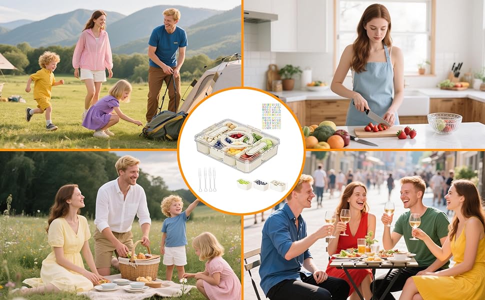 Eight snackle box Containers