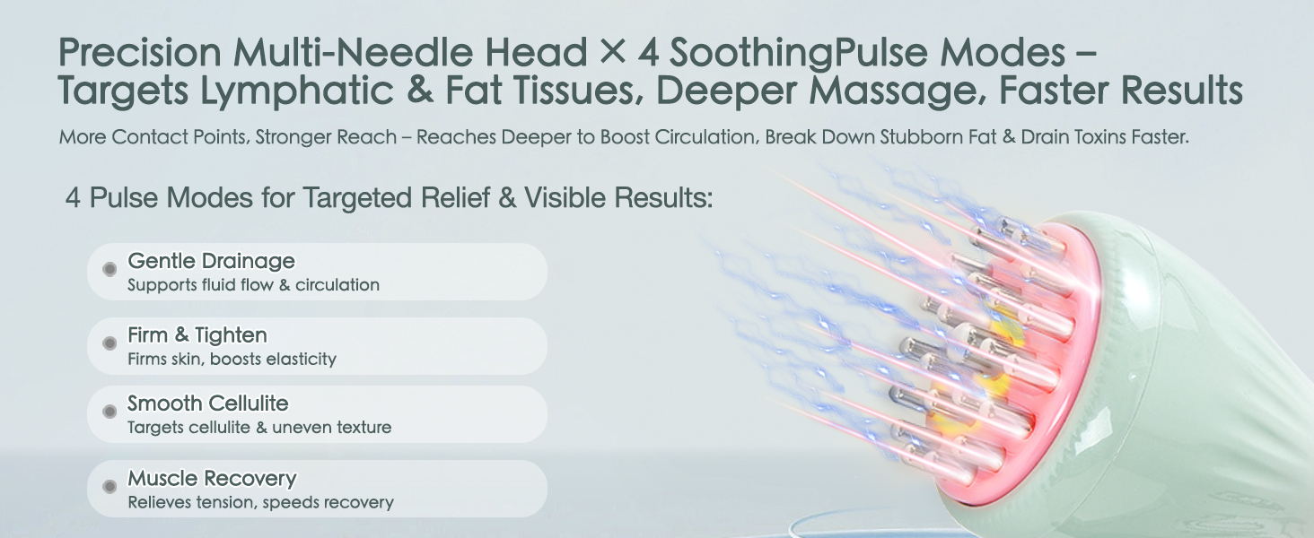 Lymphatic Drainage Massager,Cellulite Massage Tool