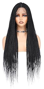 Fascia per capelli Nu Locs Parrucche intrecciate per donne nere Trecce Soft Locs Dreadloc Parrucca sintetica resistente al calore Fibra rossa Borgogna Colore 99j_voghion.com