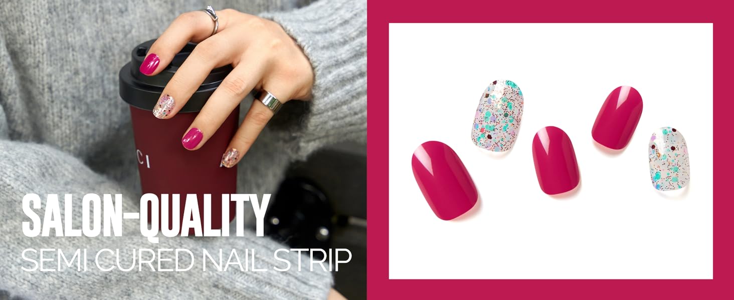 NAILOG Semi cured gel nail strips A+365