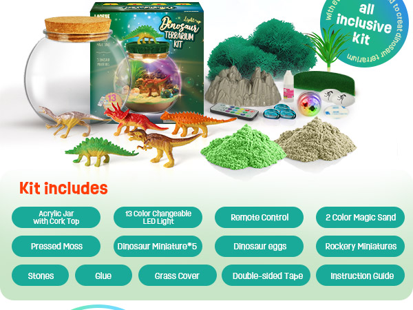  Dinosaur Terrarium Kit for Kids