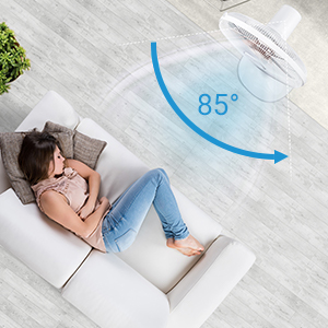 Midea FS40-16CR DC Motor Standventilator leise Extreme,mit ...