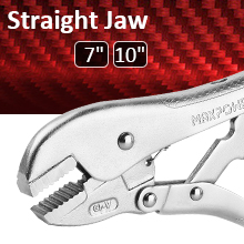 straight jaw locking pliers