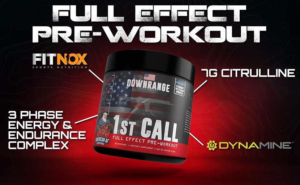 1st Call Pre Workout DownRange Supplements