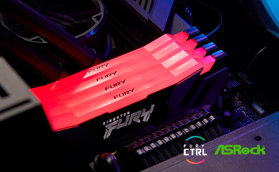 Kingston FURY Renegade RGB 32GB 6400MT/s DDR5 CL32 DIMM Desktop Memory ...