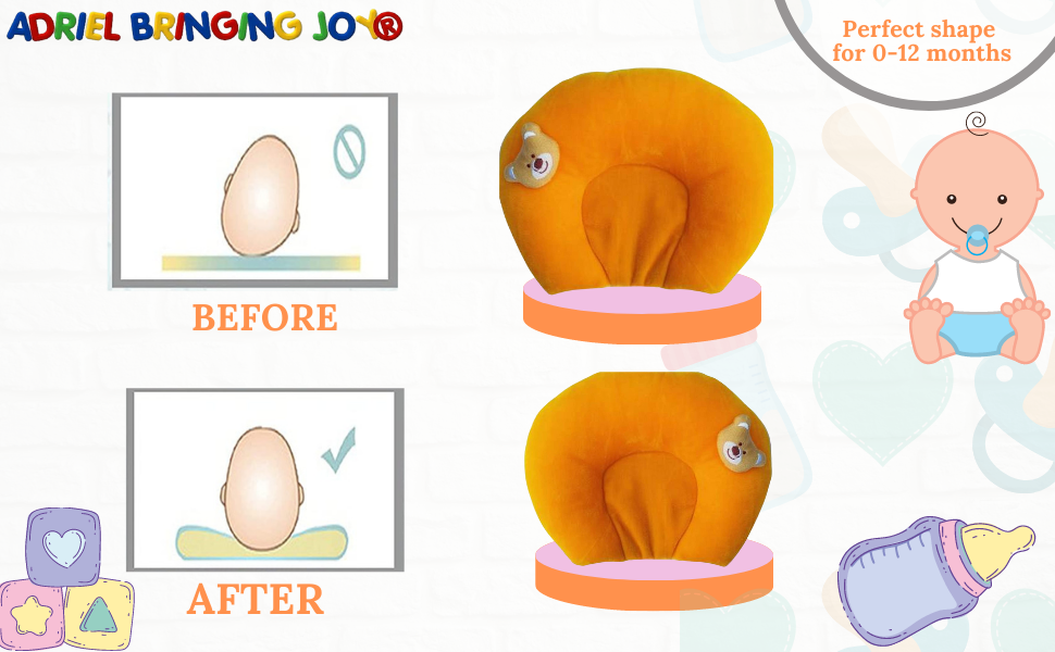 ADRIEL BRINGING JOY Mustard Seeds (Rai) Pillow New Born Baby Soft