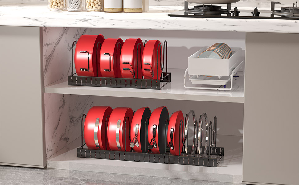 rack organizador de panelas para armário