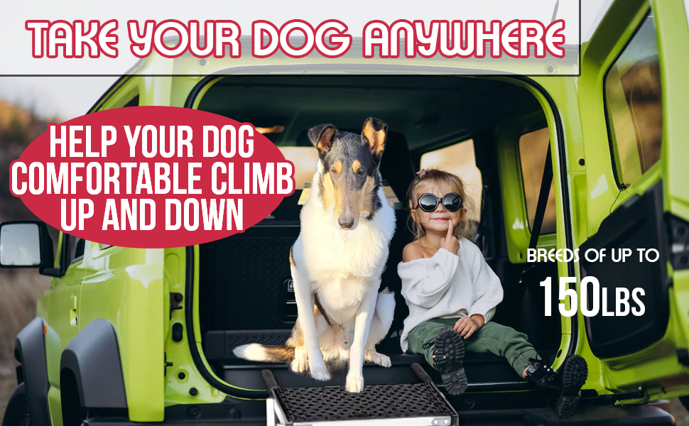 KOLBELL Automotive Pet Stairs Dog Car Stairs Ramp for