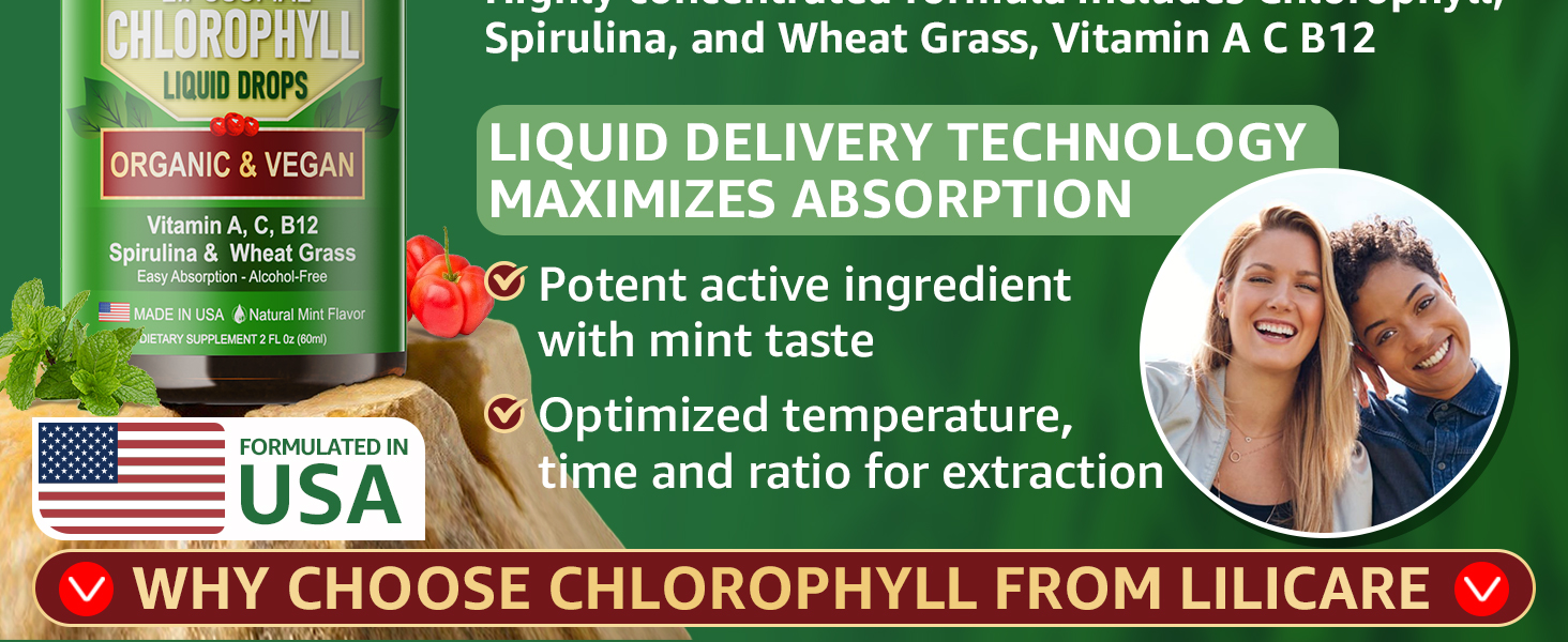 Chlorophyll Liquid Drops