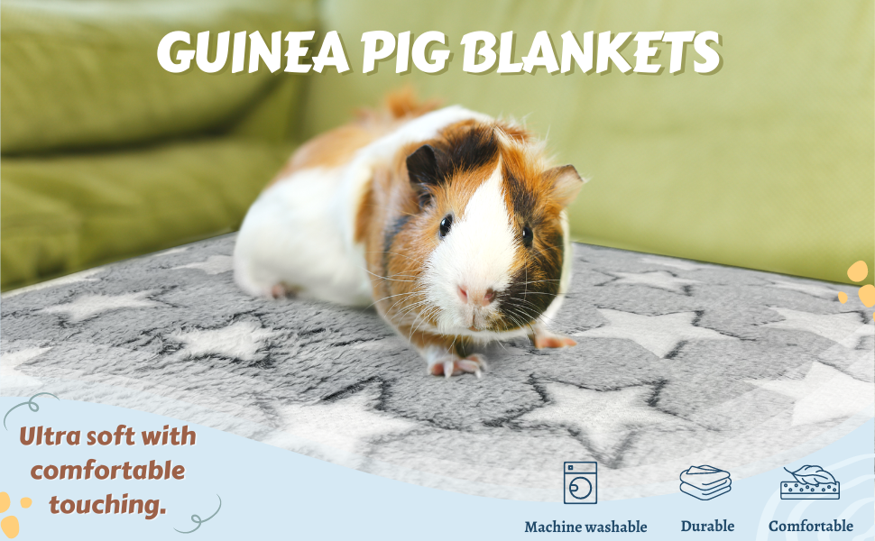Tierecare Guinea Pig Blanket (3 Pack) Ultra Soft Pet Fleece